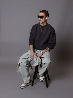 Свитшот оверсайз К501 Графит