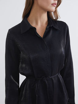 Beli Ku?akl? Parlak Dokulu Kad?n G?mlek