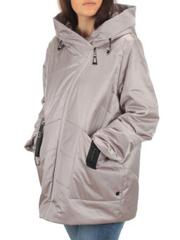 BM-05 GRAY/BEIGE Куртка демисезонная женская АЛИСА (100 гр. синтепон) - Фабричный китай фото 3