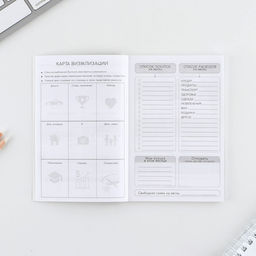 Цена за 2 шт. Блокнот для планирования финансов А6, 52 листа «Кот»