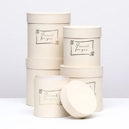 Набор шляпных коробок 5 в1 Нежность, 20 х 20 - 15 х 15 см - Simaland фото 2