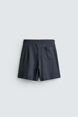 BERMUDA JOGGER ESTRUCTURA WAFFLE / Azul / Acero - Zara фото 8