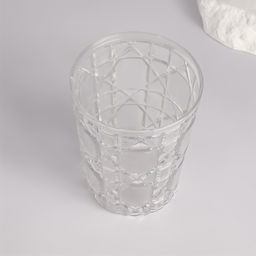 Цена за 2 шт. Подставка для хранения косметики «Хрусталь», d=8.5×11 см, прозрачная