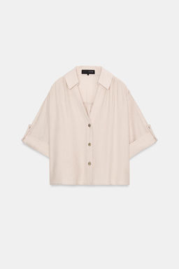 PLEATED DRESS WITH BELT - Zara фото 4