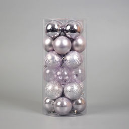Ёлочные игрушки Воздушный перелив, шары новогодние, d=6 см, набор 24 шт. - Зимнее волшебство фото 4