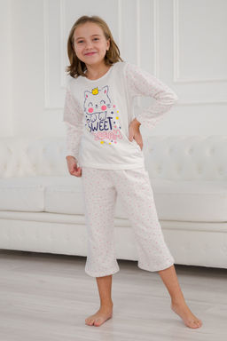 Пижама подростковая из футера Кисонька звездный