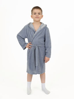 Халат детский серый