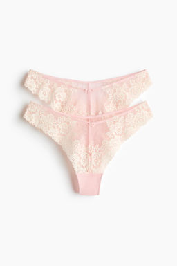 Pack de 2 bragas Brazilian de encaje - H&m фото 3