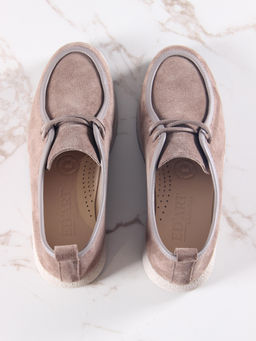 Мокасины 191.1607be. коричневый капучино замша