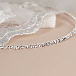 Ободок для волос стразы 1 ряд / N3258-1 /уп 1/723816 - ГалеонТрейд фото 3