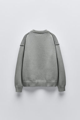 TEXT PRINT KNIT SWEATER - Zara фото 2
