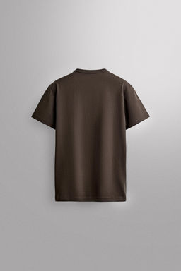 CAMISETA RELAXED FIT HEAVYWEIGHT / Marr?n - Zara фото 2