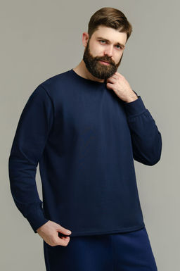 Арт. 67127/3 Лонгслив мужской 48-56 (5 шт) Цвет:темно-синий