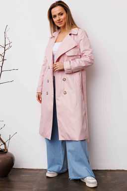 Плащ AURA 7034-164-Р светло-розовый