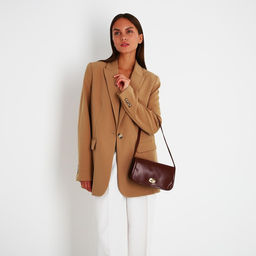 Сумка-мессенджер на клапане, цвет бордовый - Simaland фото 3