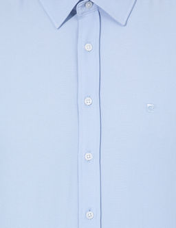 Koyu Mavi Slim Fit Oxford G_mlek
