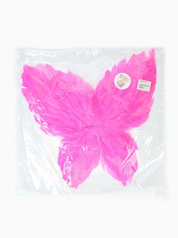 Крылья бабочки из пера, цвет розовый 45?45
