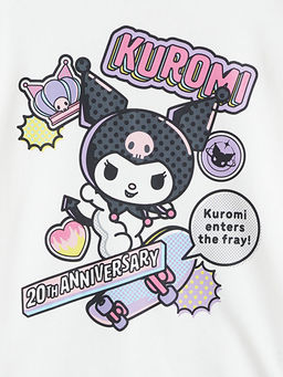 Bisiklet Yaka Kuromi Bask?l? K?z ?ocuk Sweatshirt