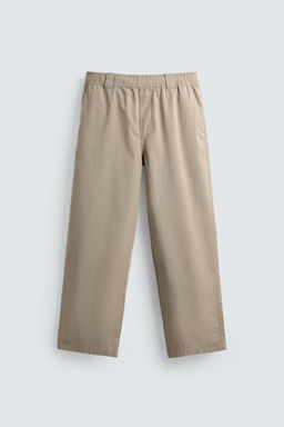 PANTAL?N RELAXED FIT ALGOD?N / Tostado - Zara фото 7