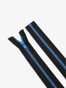 Цена за 10 шт. Молния «Трактор», №5, разъёмная, замок автомат, 70 см, контрастное звено, чёрная