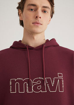 Mavi Logo Bask?l? Bordo Sweatshirt  фото 6