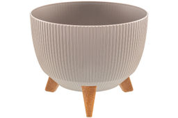 Кашпо 9,4 л 29*29*23 см "Винто" темно-бежевый (модель 661)