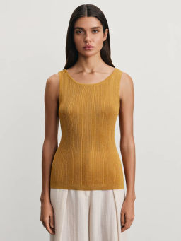 Майка из вискозы с люрексом / Zarina  фото 3