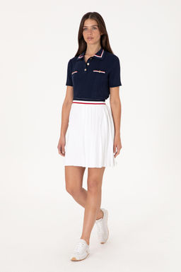 Kad_n Beyaz Triko Etek Sepette S_rpriz _ndirim - U.s. polo assn фото 3