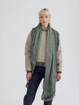 Большой красивый палантин из жатой ткани - Tantino фото 7