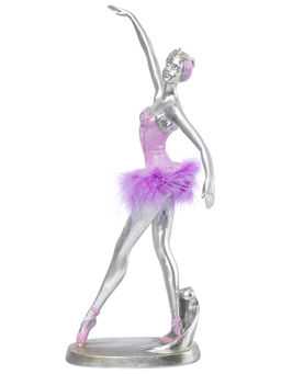 Статуэтка 14,5*13,5*29,5см Балерина с перьями, серебро - Elan gallery фото 21