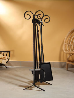 Каминный набор Дача сталь, 4 предмета, 24х20х71 см - Simaland фото 2