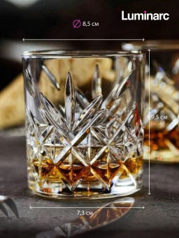 Набор низких стаканов ВРЕМЯ ДЕГУСТАЦИЙ 4шт 300мл арт.P9244 /Люминарк/ - Luminarc фото 2