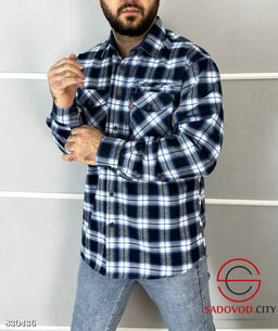 Рубашка мужская в клетку