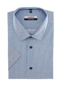 Сорочка мужская короткий рукав GREG 121/207/10130/ZS/1p STRETCH  фото 2