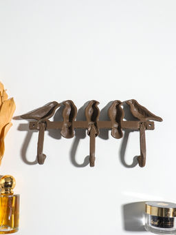Крючки декоративные чугун "Пять птиц" 27,5х13х4,5 см