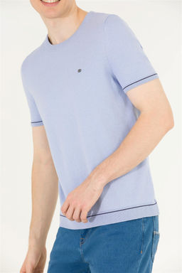 Мужской голубой трикотажный свитер - U.s. polo assn фото 13