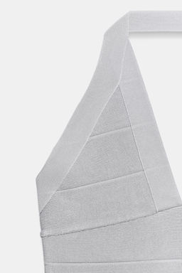 TOP HALTER STRETCH BANDAS / Gris claro - Zara фото 8