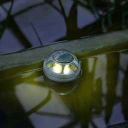 USL-S-824/PT100 POOL LIGHT Садовый светильник на солнечной батарее. Плавающий. 22 светодиода. RGB свет. Белый свет. Теплый белый свет. 1*АA Ni-Mh аккумулятор в/к. IP44. TM Uniel - Volpe фото 9
