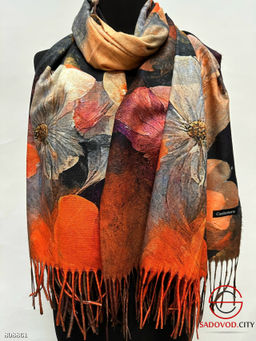 Теплые зимние палантины, из 100% кашемира.