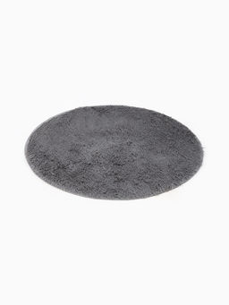 Ковер с ворсом «Этель», d=80 см, серый