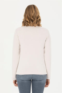 Женский свитшот с воротником-стойкой и камнем - U.s. polo assn фото 12