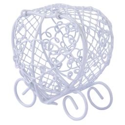 Миниатюра садовая Blumentag MET-400 Карета металл 7 х 7 см 01 Белый