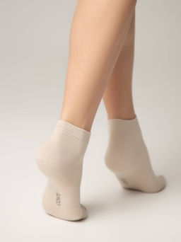 Цена за 2 пары .CONTE 3DSOCKS Носки женские (короткие) бежевый - Conte elegant фото 3