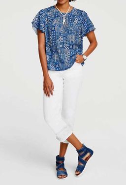 Блузка, сине-белая - Heine фото 5