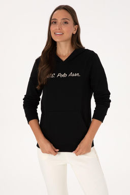 Kad_n Siyah Kap__onlu Sweatsh_rt Sepette S_rpriz _ndirim - U.s. polo assn фото 3