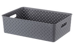 Корзинка с крышкой 7,5 л 35*24,5*10,5 см Береста серая (модель 5221/18) - Elan gallery фото 4