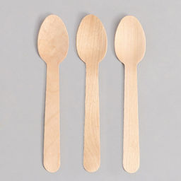 Цена за 4 шт. Ложки деревянные, 14 см, 12 шт