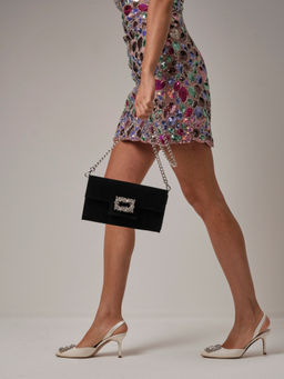 Клатч замшевый Deboro 31016 черный