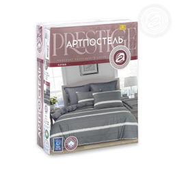 Постельное белье Саймон (сатин Престиж) Евро/Пододеяльник (молния): 1 шт. - 220*200; Простыня: 1 шт. - 220*240; Наволочка (клапан, ушки): 2 шт. - 70*70; Наволочка (клапан): 2 шт. - 50*70 Престиж - Артпостель фото 3