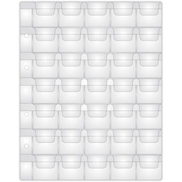 Цена за 2 шт. Лист для альбома 200*250мм "Optima" на 35 монет 35*35мм (215473, "OfficeSpace") 120мкм